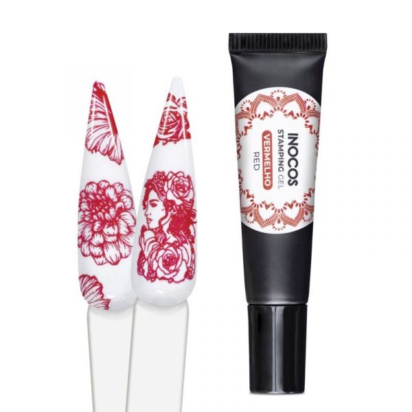 Inocos Stamping Gel Tom 7 Vermelho 8ml