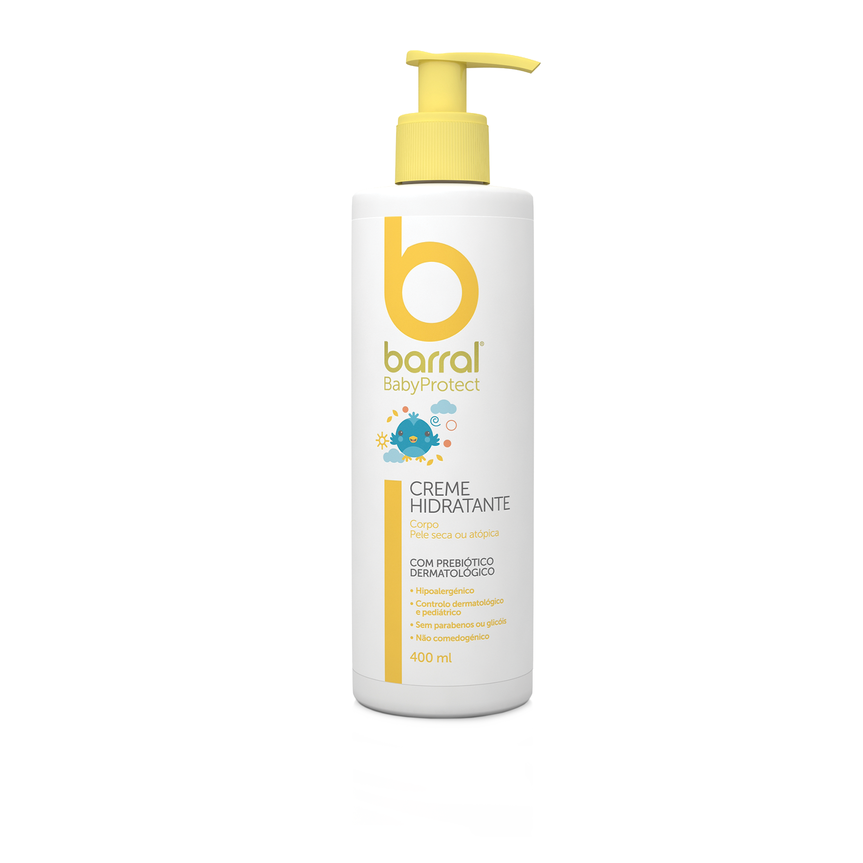 Barral Babyprotect Creme Hidratante 400 mL - Preço Especial