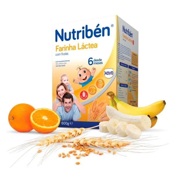 NUTRIBEN FARINHA LACTEA C/FRUTAS 600G | WOWFARMA