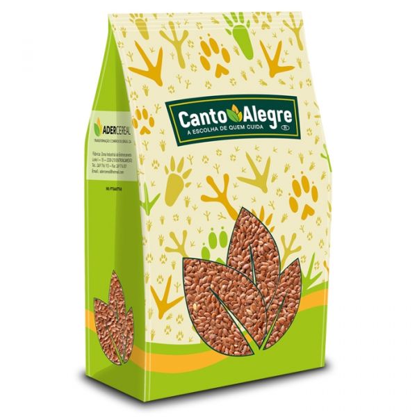 Canto Alegre Linhaça Castanha para Aves 1Kg