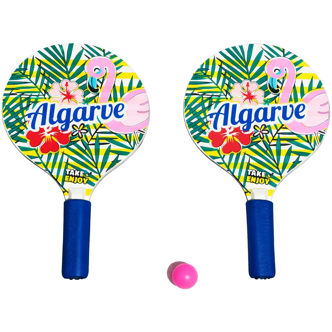 Conjunto Raquetes de Praia Flamingo Algarve Take & Enjoy