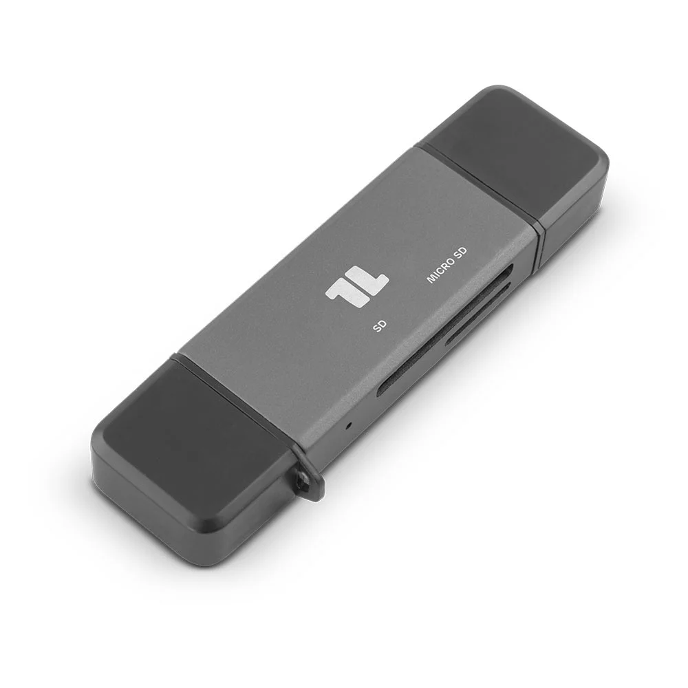 Leitor de cartões SD / Micro SD 1Life cr: 2in1 USB-A/C