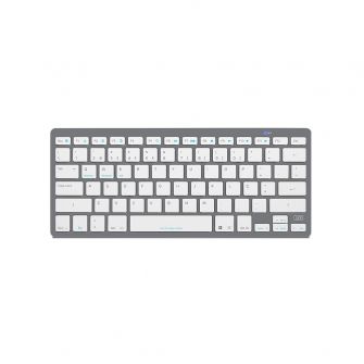 1Life teclado ultrafino Bluetooth PT Branco