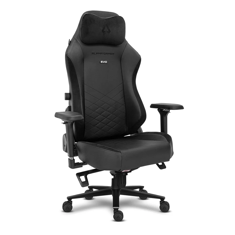 Cadeira Gaming Alpha Gamer Alegra Evo Midnight Black PU