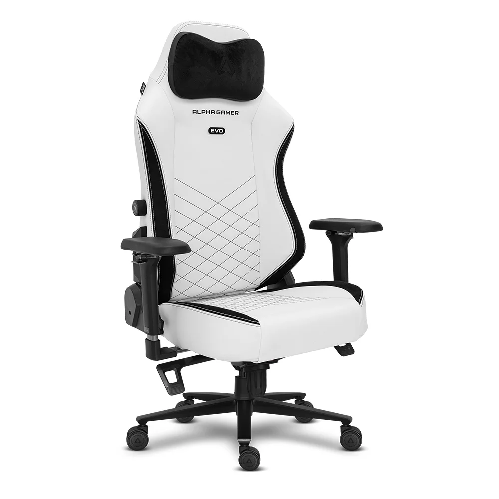 Cadeira Gaming Alpha Gamer Alegra Evo Frost White PU