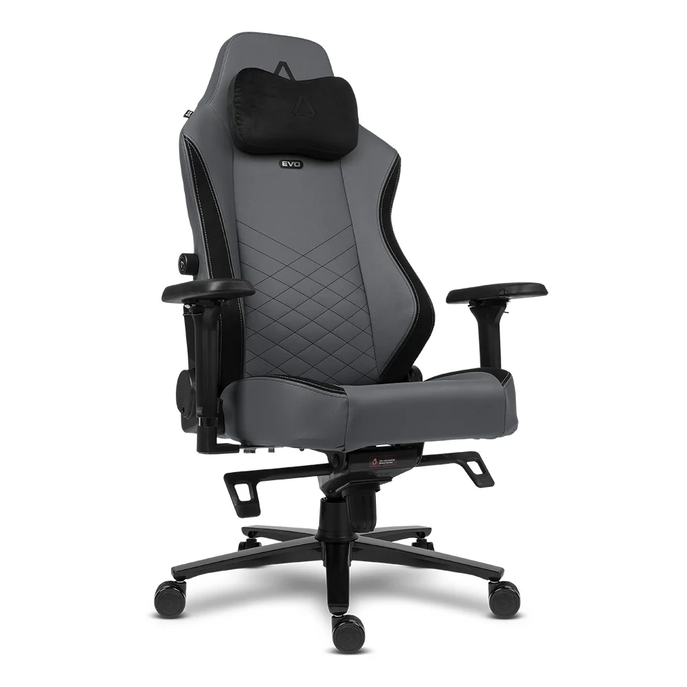 Cadeira Gaming Alpha Gamer Alegra Evo Titanium Grey PU