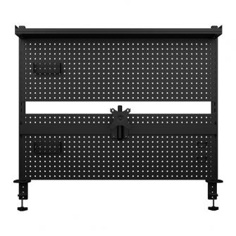Offy Roxy Black - Painel organizador de secretária com suporte para monitor