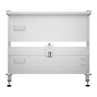 Offy Roxy White - Painel organizador de secretária com suporte para monitor