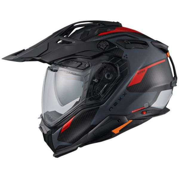 Nexx Capacete X.wed 3 Carbon Keyo Grey / Red Matt XL