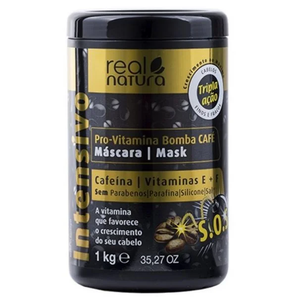 Real Natura Máscara Pro-Vitamina Bomba Café 1kg