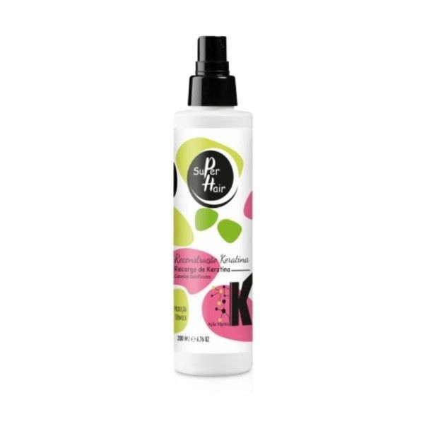Real Natura Super Hair Recarga De Keratina Reconstrução Cabelos Danificados 200ml