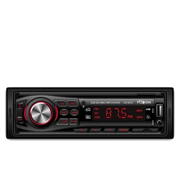 Tech Fuzzion Auto Radio Painel Fixo 4X50W Fm Usb Mp3 - Dh3016