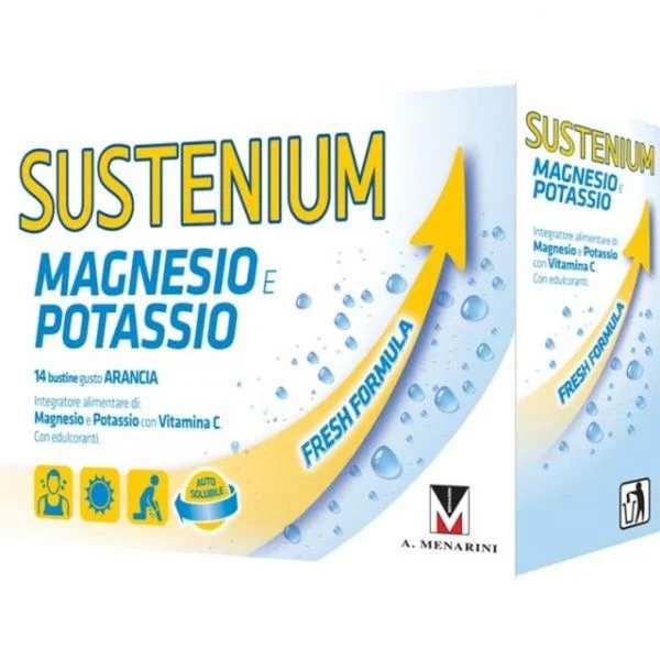 Menarini Sustenium Magnésio e Potássio 14 Saquetas
