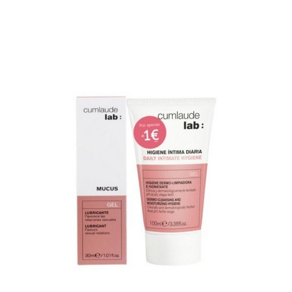 Cumlaude Lab Kit Mucus Lubrificante 30ml + Higiene Íntima Diária 100ml