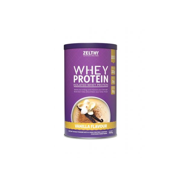 Zelthy Proteína Whey Isolada Baunilha 450g