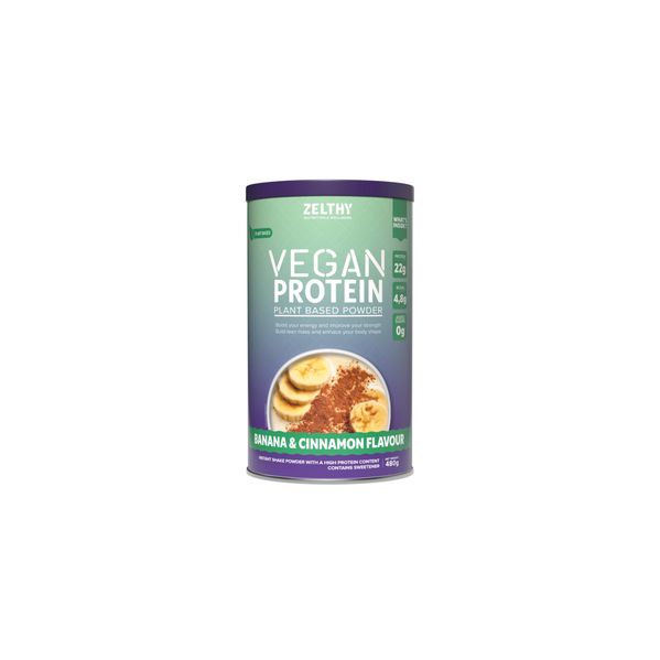Zelthy Vegan Protein Banana & Canela 480g
