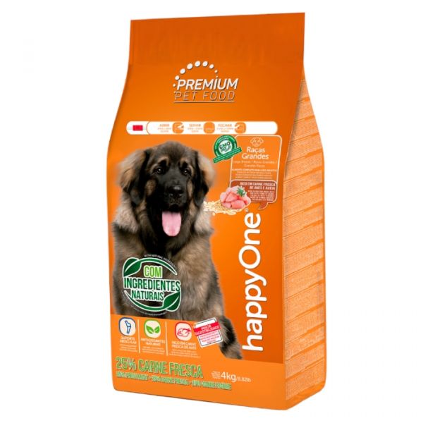 HappyOne Premium Raças Grandes 4Kg