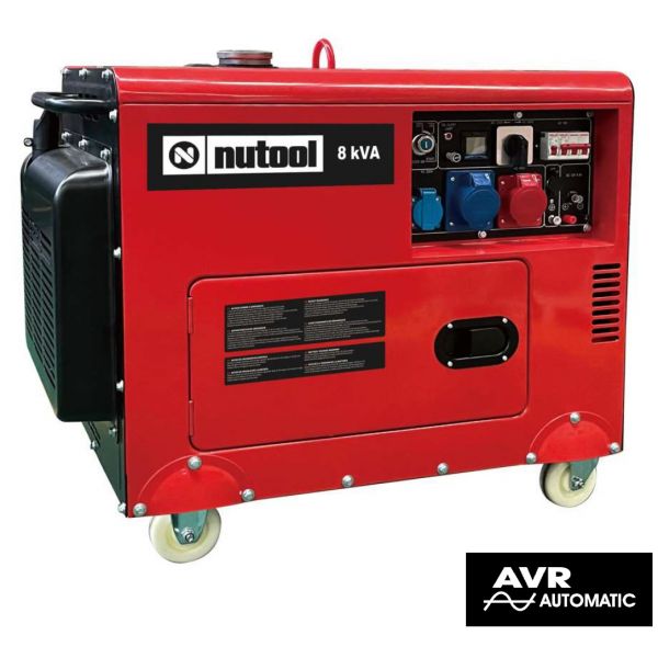Nutool Gerador 8kva 6500w Insonorizado Diesel Trifásico Avr - Ngdt9000