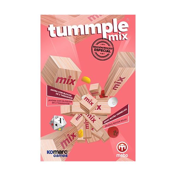 Mebo Games Jogo de Tabuleiro Tummple Mix Komarc Games