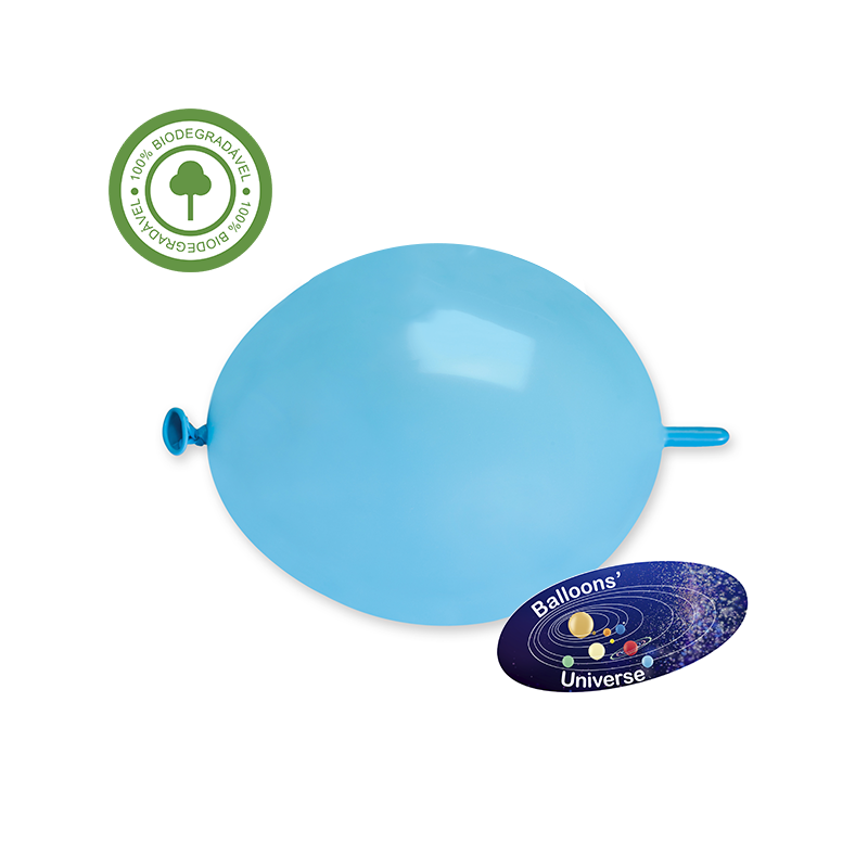 Balão LINK de 15cm Azul Claro
