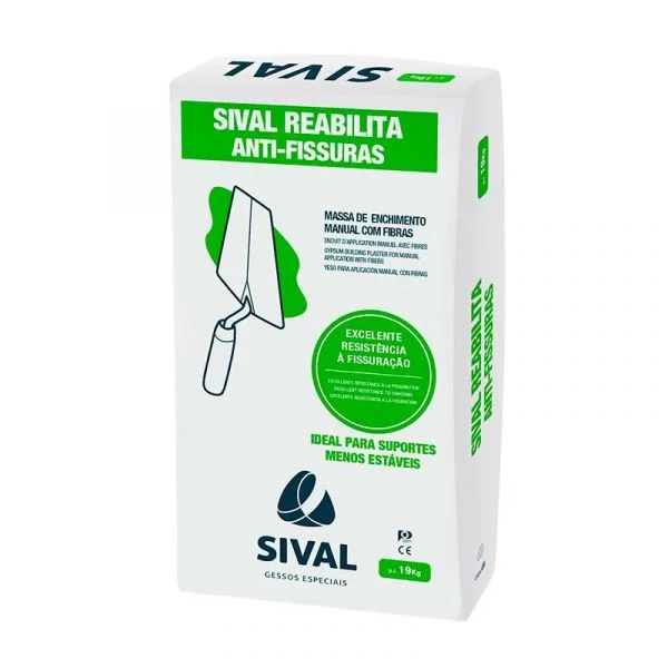 Sival Massa Estuque Antifissuras 19kg - 20016962