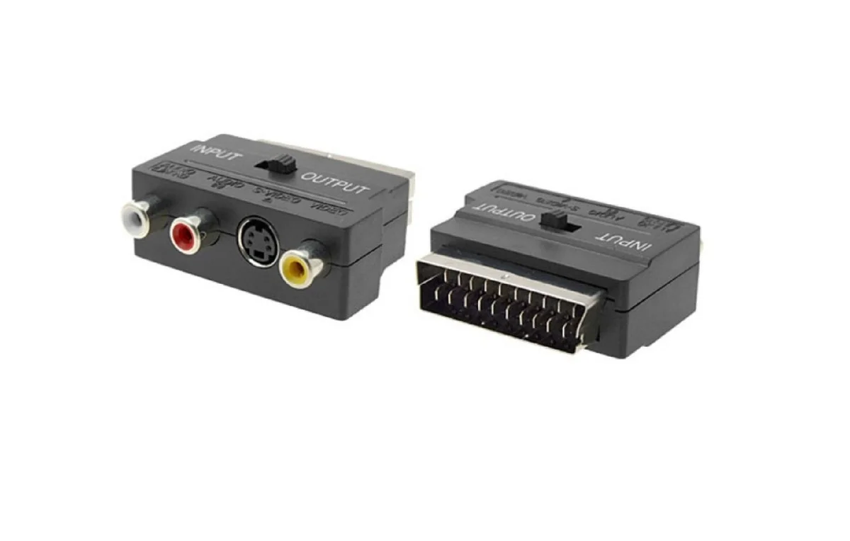Adaptador Conversor Scart para RCA / S-Vídeo (1 uni) - Multi4you®