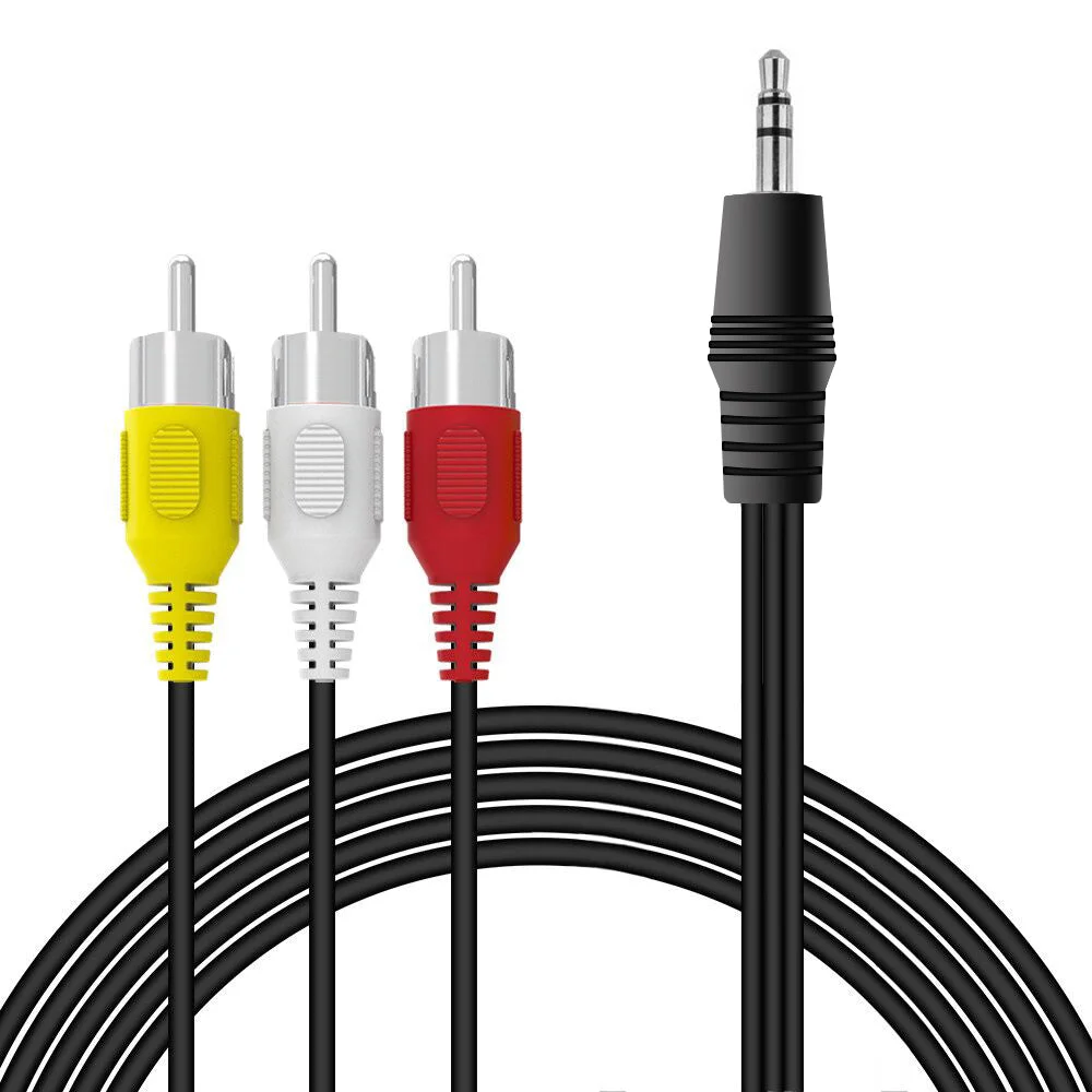 Cabo Jack 3,5mm para 3 RCA (2m) - Multi4you®