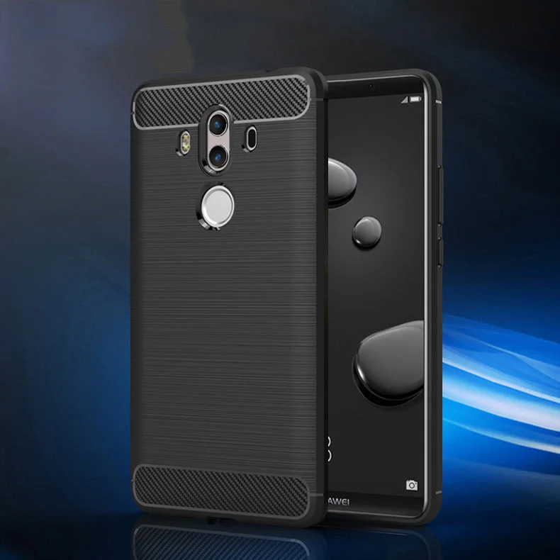 Capa Carbon Gel TPU Carbono Preto para Huawei Mate10 Pro - Multi4you®