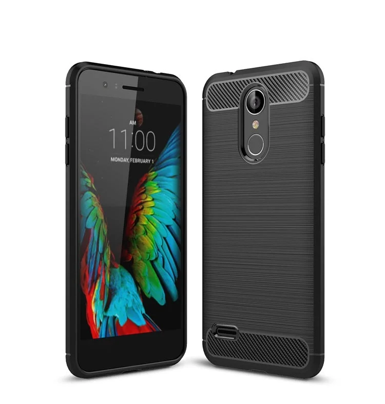 Capa Carbon Gel TPU Carbono Preto para LG K8 (2018) - Multi4you®