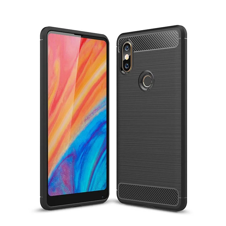 Capa Carbon Gel TPU Carbono Preto para Xiaomi Mi Mix 2S - Multi4you®
