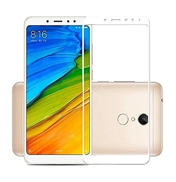 Pelicula Vidro Temperado Full Cover 3D Branco para Xiaomi Redmi Note 5 Pro - Multi4you®