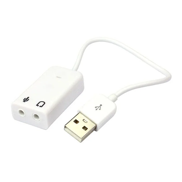 Placa de Som Externa USB 7.1 Com Cabo Flexível - Adaptador de Som virtual - Multi4you®