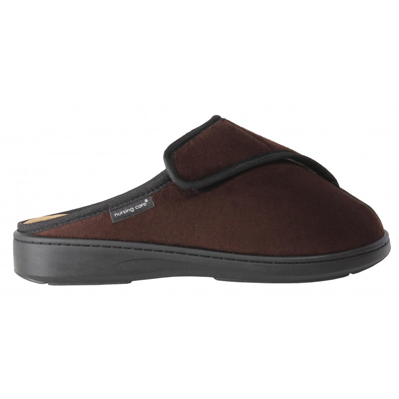 Chinelo com velcro castanho (41, CASTANHO)