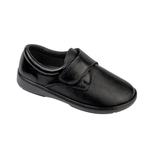 Sapato Pele/textil stretch s.baixo (36, PRETO)