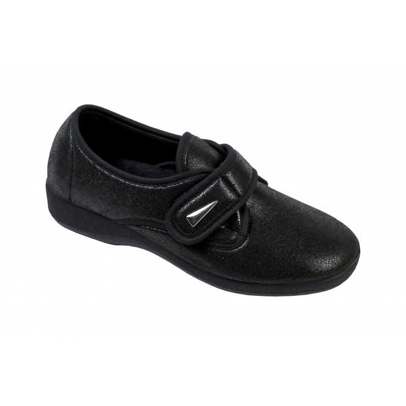 Sapato Ortopedico senhora c/velcro (PRETO, 39)