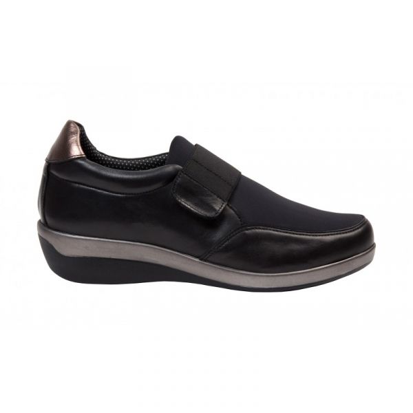 Nursing Care Sapato Diabetico C/ Elasticos D65l11 (preto, 41)