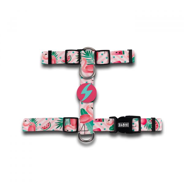 Dashi Peitoral Back-Harness Flamingo L
