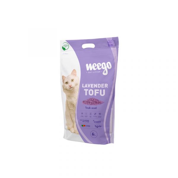 Weego Areia Aglomerante Tofu Lavanda 6L