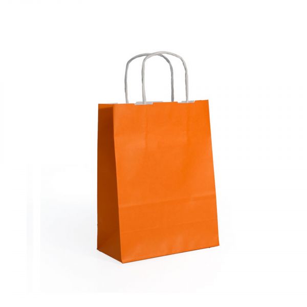 Jolumo Saco Papel Asa Retorcida Laranja 32X14X40CM - 13750107
