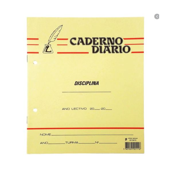 Caderno Diário Pena B5 Quadriculado