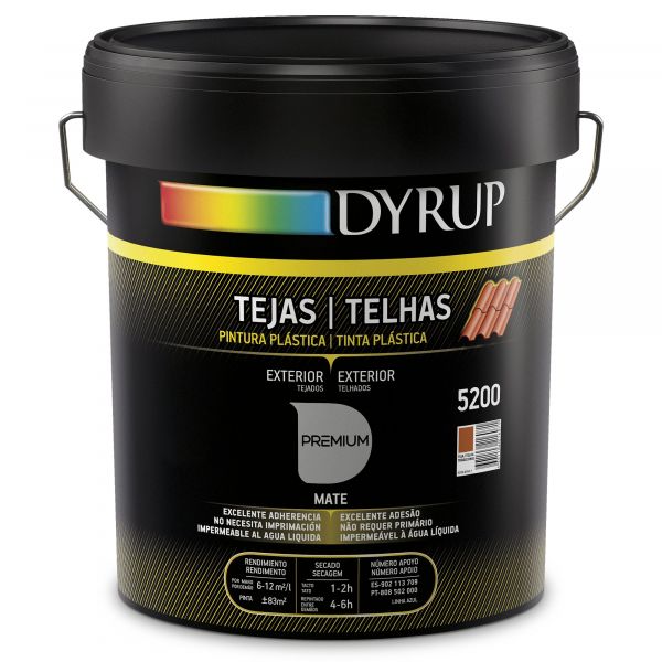 Dyrup Tinta Telha Preto 5L - 5200-8950-13