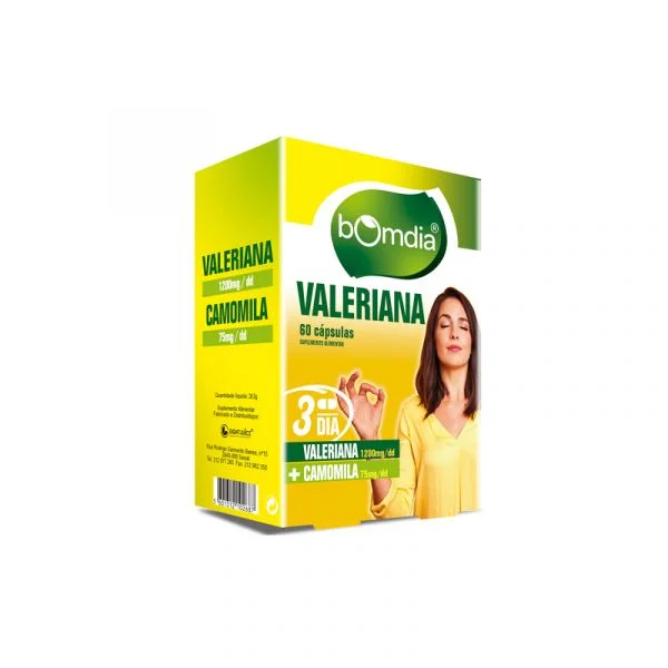 Bom Dia Valeriana 60 Cápsulas 1200mg/dia