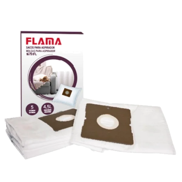Sacos Aspirador Flama 1675A01 | 5 Unidades, 4.5L
