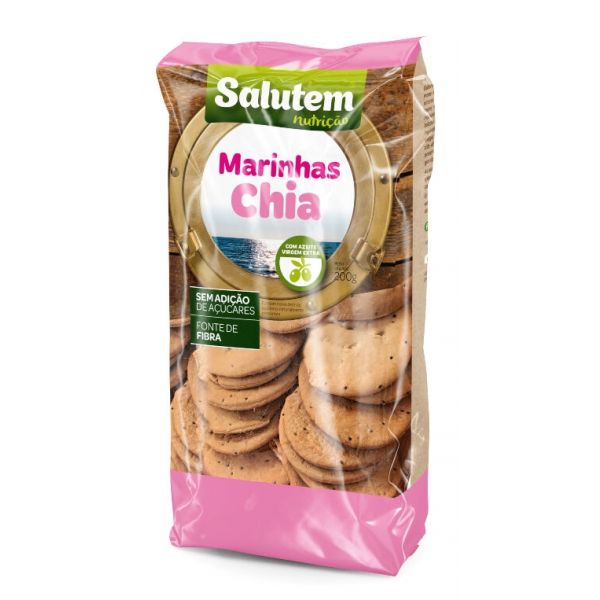 Salutem Bolachas Marinhas Chia 200g