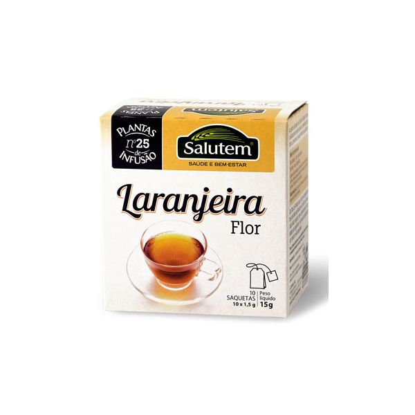 Chá Tisana em Bolsas Flor Laranjeira Salutem 10 Saquetas