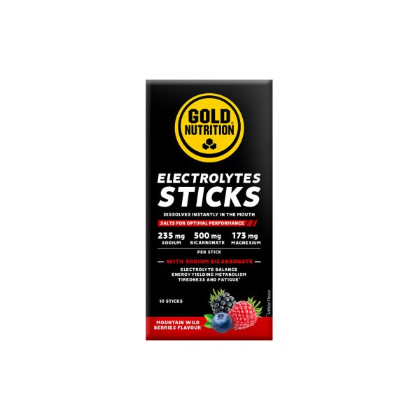 Gold Nutrition Bastões de Eletrólitos 10 Saquetas de 30g