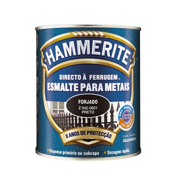 Hammerite Esmalte Antioxidante e Anticorrosivo Hammerite Preto 0.75l