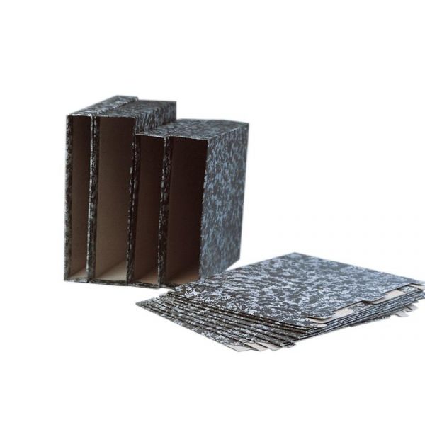 Firmo Caixa em Cartão para Pasta Arquivo 310 P/80 Marble Black - 310P80