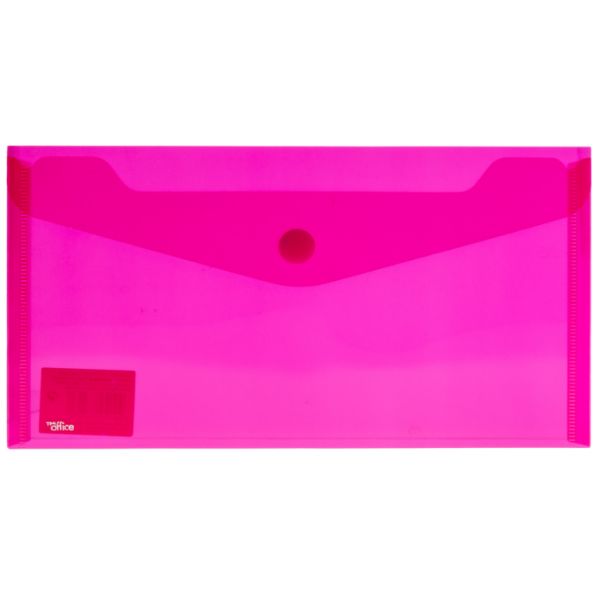 Firmo Bolsa Envelope Plástico c/ Velcro 135X250mm Vermelho - 70565