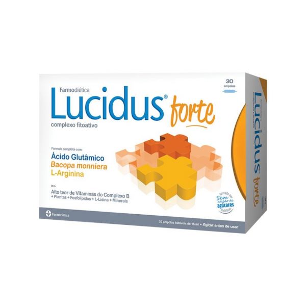 Farmodietica Lucidus Forte 30 Ampolas Bebíveis de 15ml